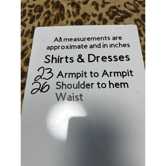 Susan Graver Metallic V-Neck Sweater Animal Print Size L - Picture 5 of 5